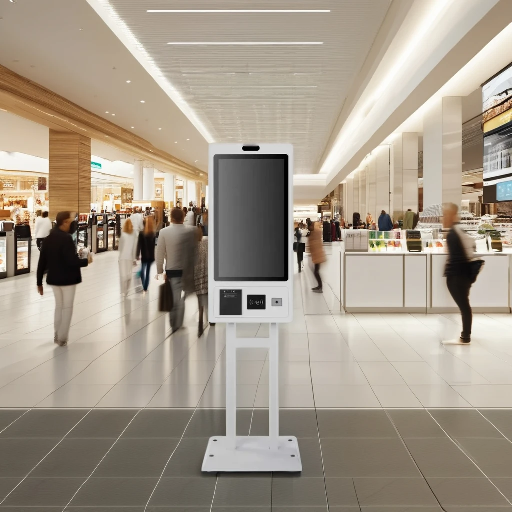 Customized 32' Touch Screen POS Kiosk Indoor Receipt Printer Scanner Self-Service Payment Kiosk with SDK