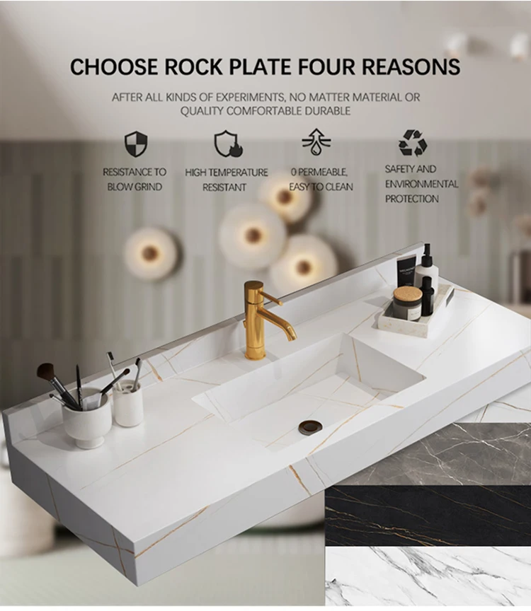 BOLEN Factory Directly Ready Made Modern Hotel cabinet basin bathroom vanity