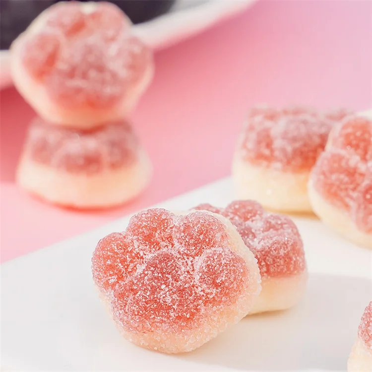 OEM/ODM 220 г Bohr белая персиковая клубника мандарин виноград 4 вкусных аромата Желе мягкие конфеты фрукты конфеты