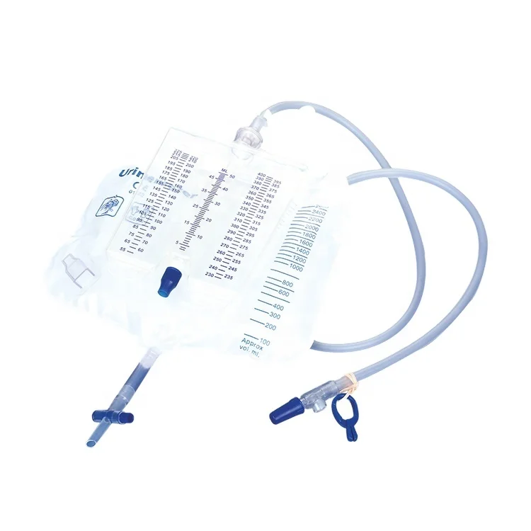 3000ml Sterile Composite Precision Urine Bag with Meter /400ml Precise measuring bottle,Plastic bottle.