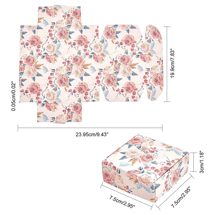 Hot Sale Factory Different Sizes Chinese Foldable Mooncake Boxes Soap Boxes Recycled Kraft Paper