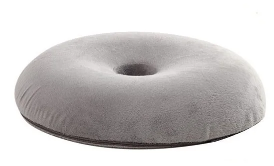 Bedsore Prevention Relieve Hemorrhoid Pain Doughnut Shape Memory Foam Seat Cushion