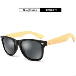 DOISYER New 2019 wholesale plastic sun glasses wood and bamboo sunglasses custom logo mens glasses