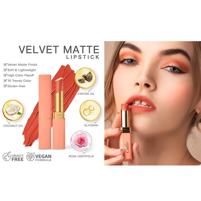 Косметика для ребрендинга, матовая губная помада, водостойкая губная помада на заказ, фирменная торговая марка