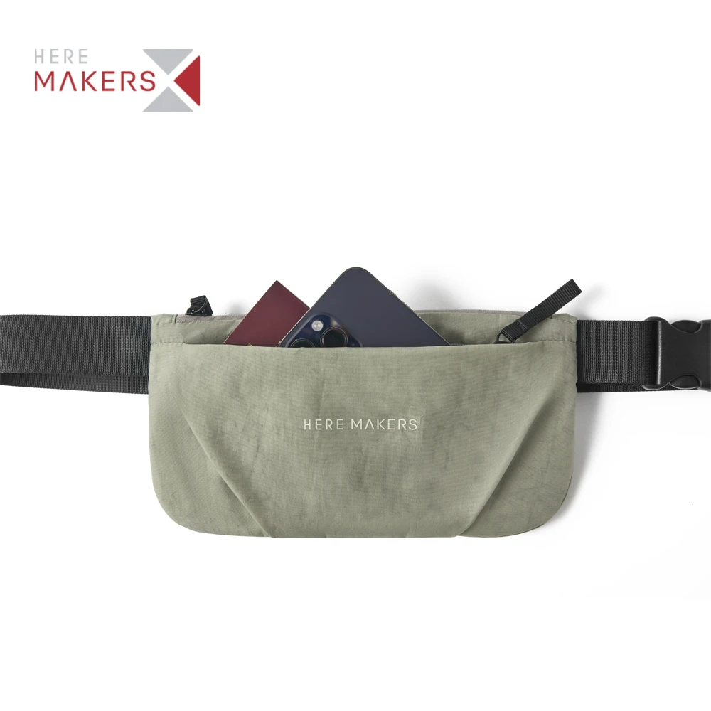 High quality Customize Logo Multi Function Zipper Unisex Bum Bag Fanny Pack Waterproof Nylon Sports Waist Pack Bag