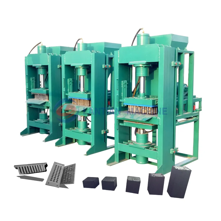 Hydraulic press hookah shisha coal coffee grounds bio charcoal briquette making machine