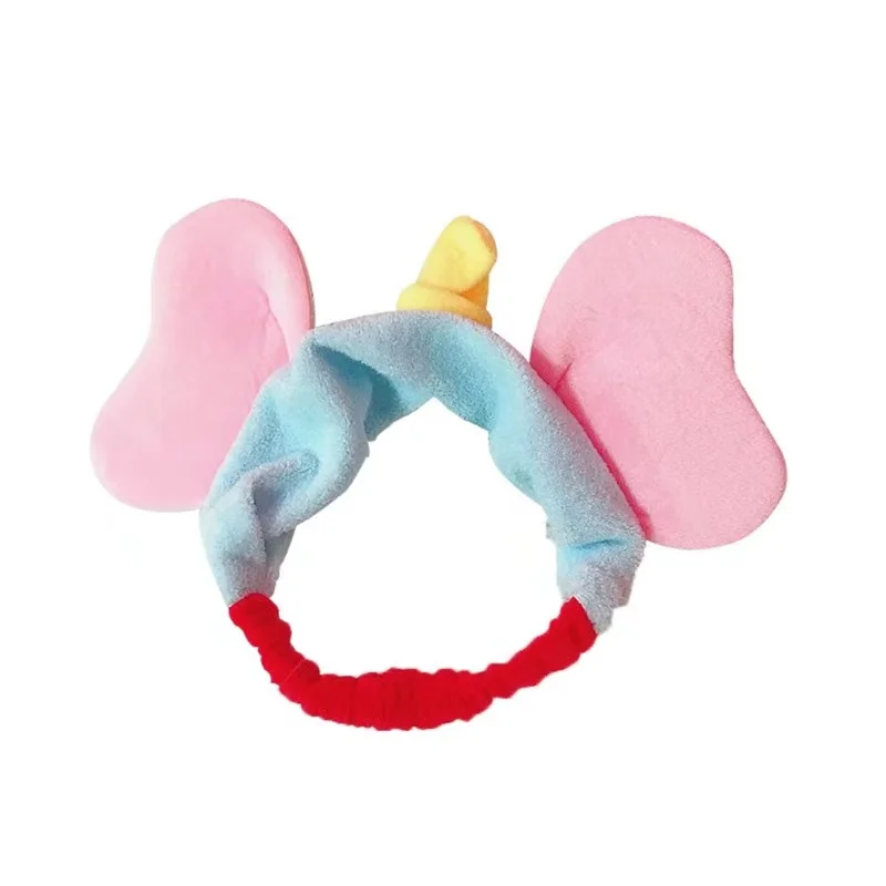 OEM Custom Acceptable Coral Fleece Headband Cartoon Ear Headband Elephant ear baby Child Hairband