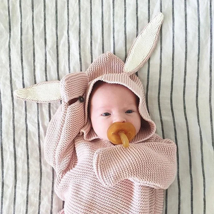  Light pink winter warm keeping 100% cotton newborn baby infant sleeping