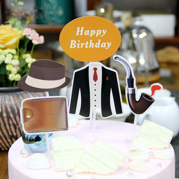 5 шт./компл. топперы с надписью Best Dad Cake баннер на День отца товары для вечеринок
