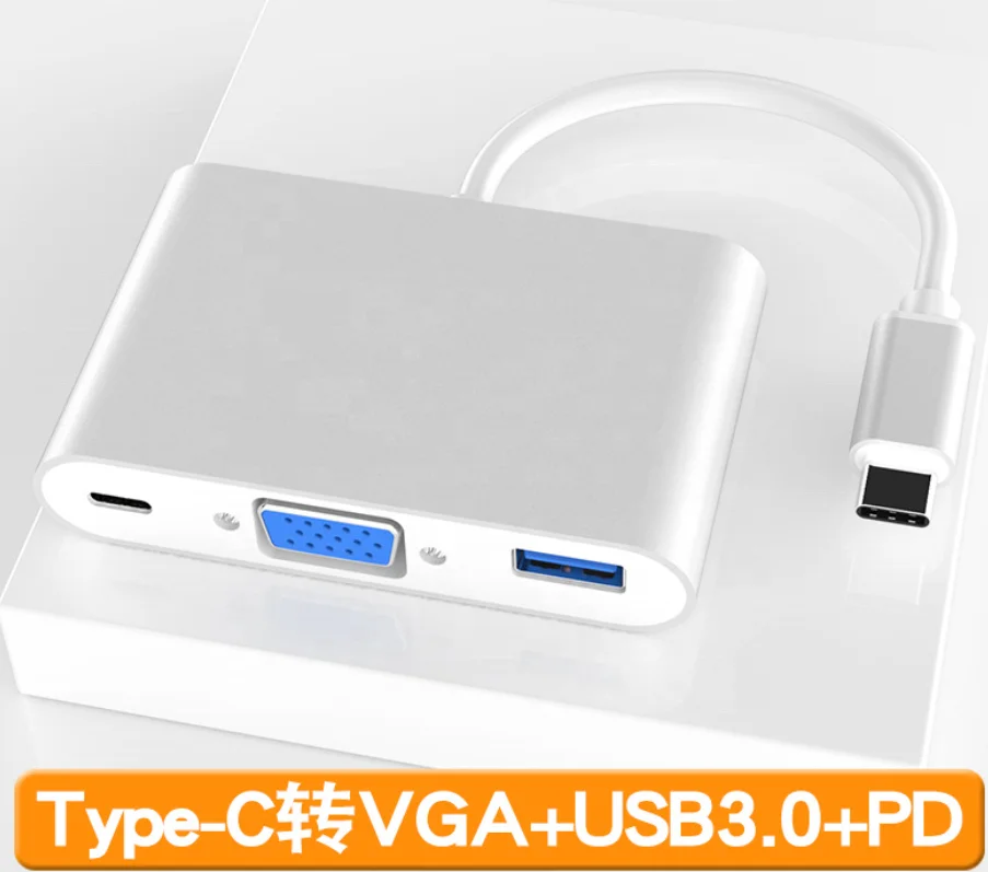 Professional Factory Direct Supply Amazon eBay Top sales USB C Type C HUB VGA converter Adapter