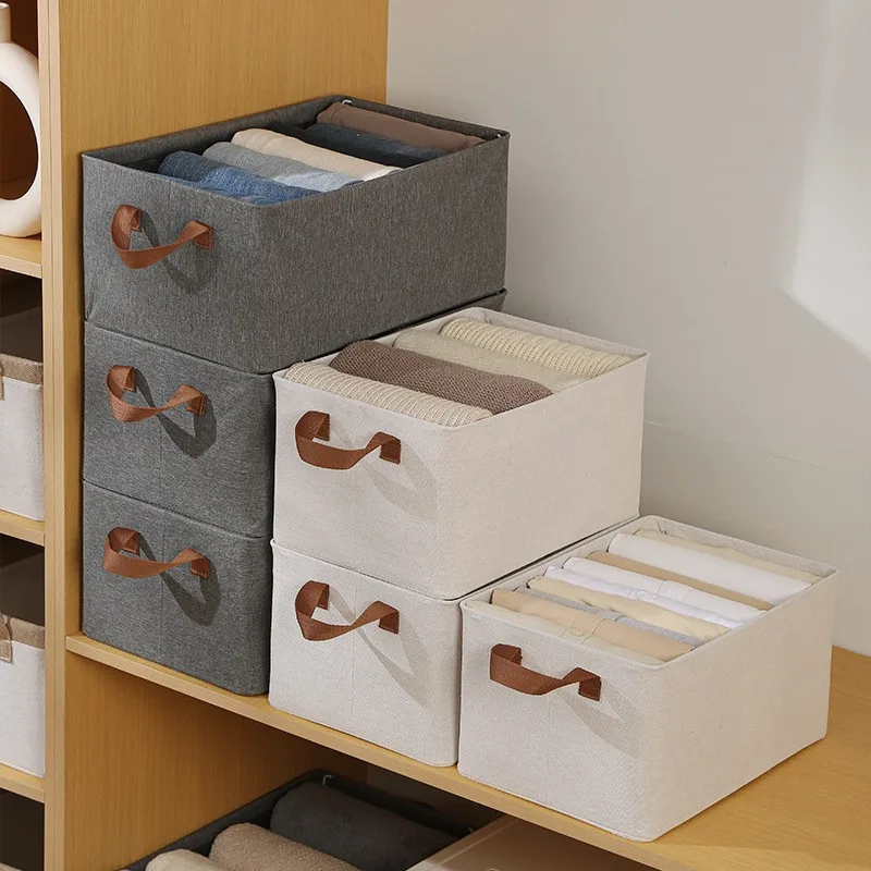 Storage Box Basket Folding Home Clothes Sorting Box Storage Box