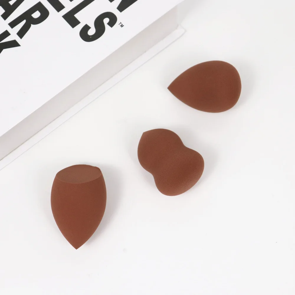 Saiyii Custom Logo 3Pcs Cosmetic Foundation Sponge Blender Complexion Make Up Sponge Set With Box