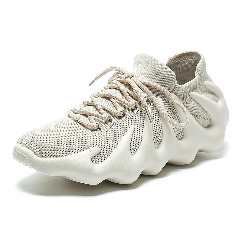 2021 China hot selling stylish lightweight mesh knit upper easy wear casual athletic sports workout