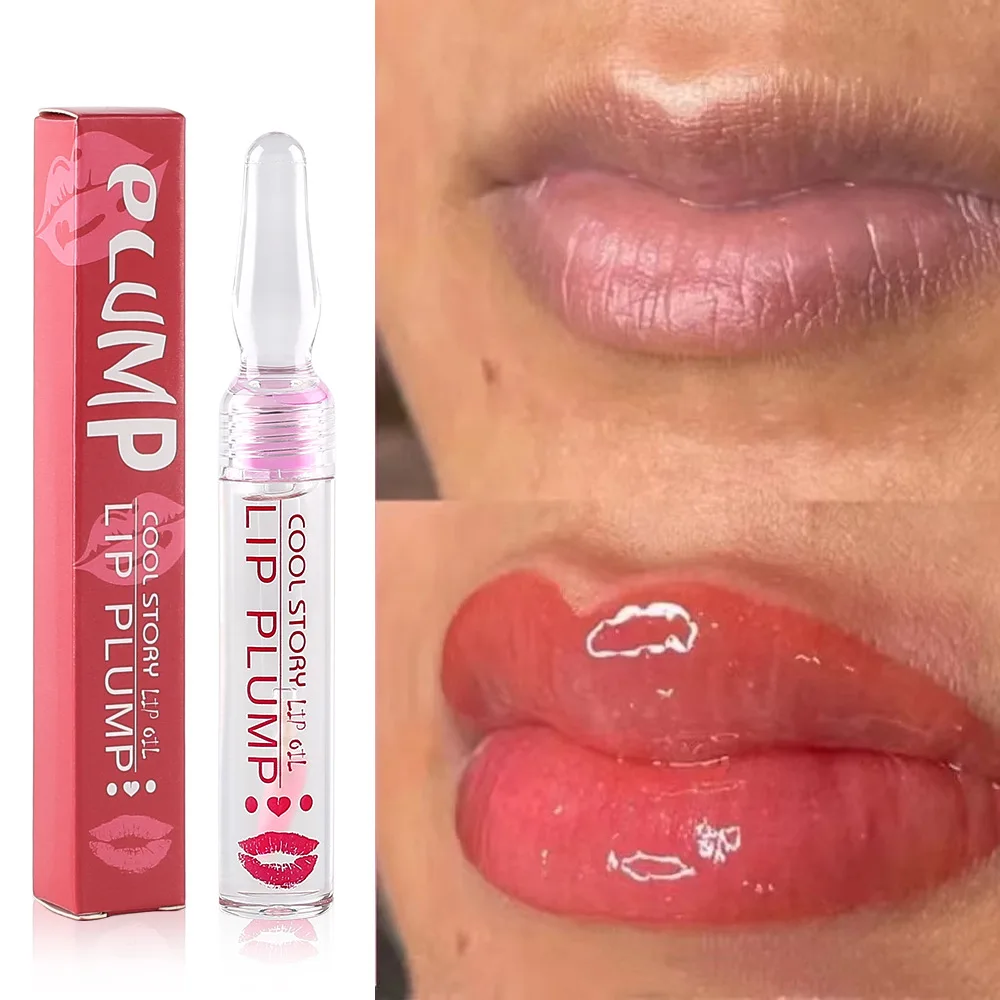 New Instant Lip Oil Plumper Volumising Moisturizing Lip Repairing FadeBrighten lip plumping gloss Oil