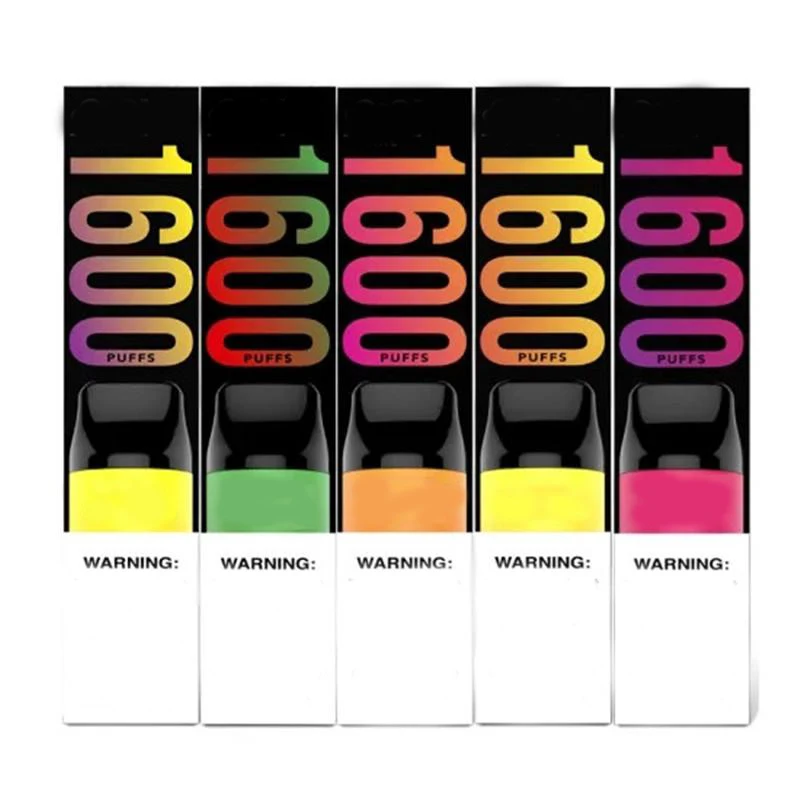 
Puff Vapor Cartridge Cbd E-Cig Ecigarette Disposable E Cig Puff 1600 Electronic Vapes E Cigarette Electronic 