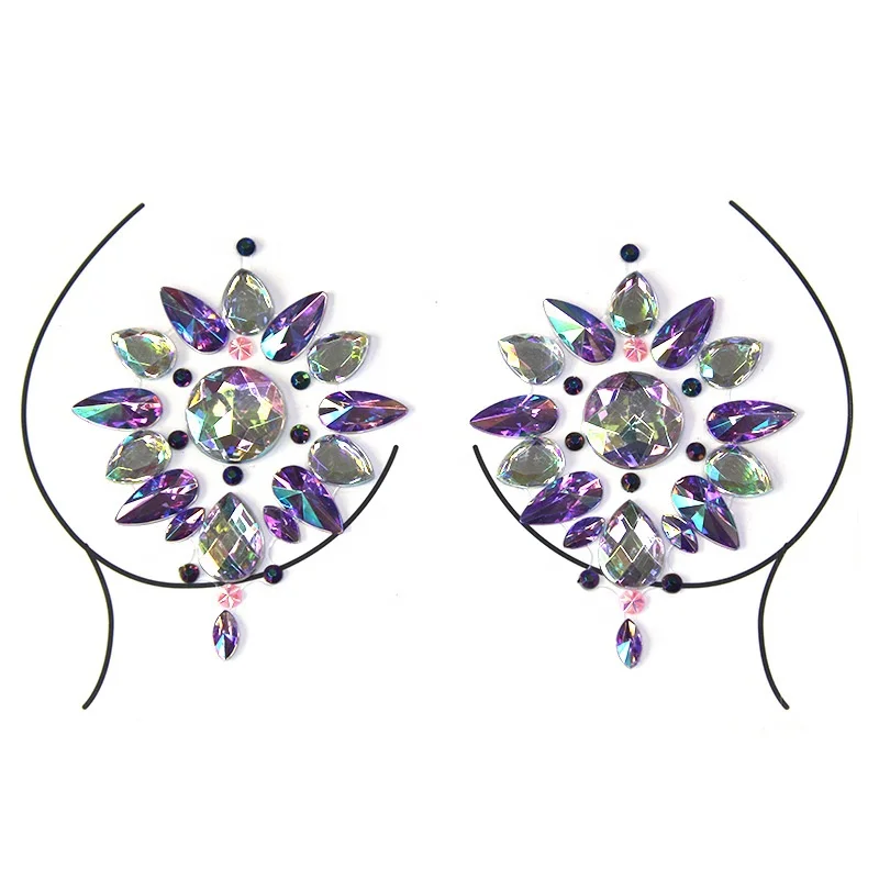 Hot Selling Breast Patch Pasties Nipple Cover Diamonds Nipple Cover Sexy Pasties For Women Rhinestone Nipple Pasties