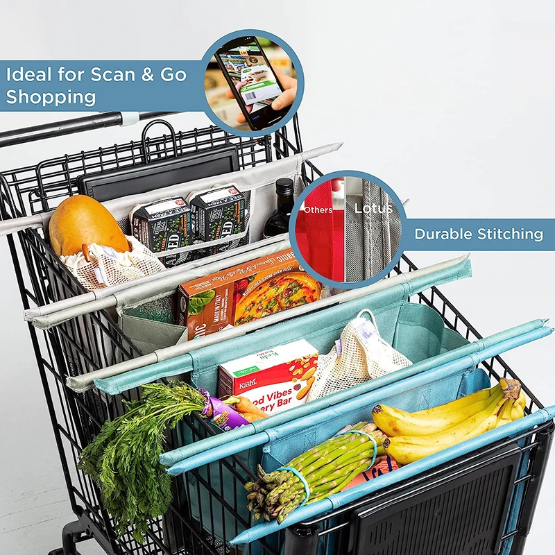 4 шт./комплект, складная многоразовая сумка для покупок