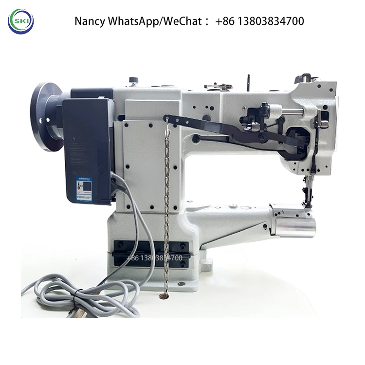 Industrial Leather Bag Sewing Machine Walking Foot Cylinder Bed Overlock Sewing Machine For Leather Car Seats