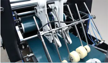 Automatic Wenzhou Corrugated Carton Simple Three Point Folder Gluer Box Folding Cartoning Gluing Machine