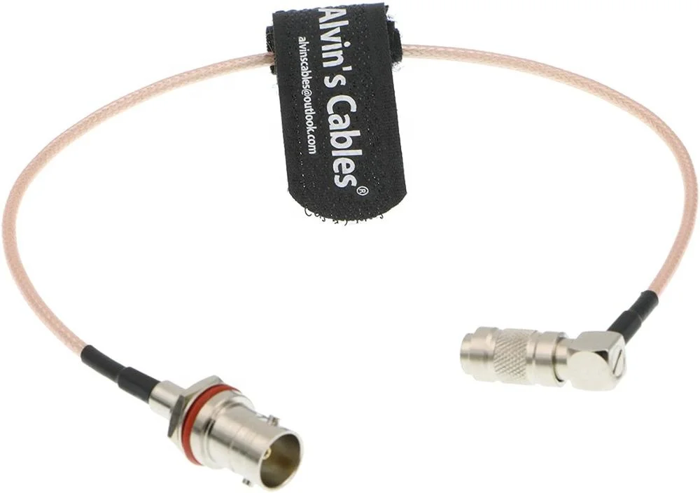 
Blackmagic HyperDeck Shuttle HD SDI Cable DIN 1.0/2.3 Right Angle to BNC Female 75ohm RG179 