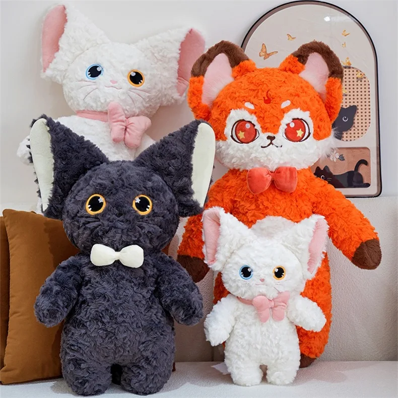 Новый Devon кошка лиса кукла плюшевая игрушка котенок подарок оптовая продажа с пользовательским логотипом Подушка животных