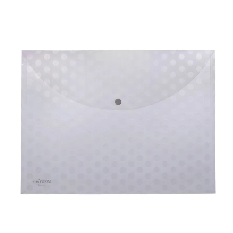 US-36/36F Plastic Office A4 /FC size Envelope Snap Button  File Bag Document Folder Bag