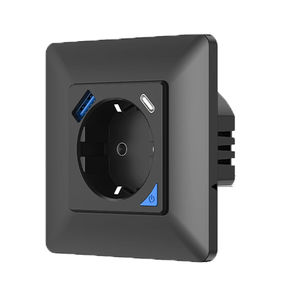 SZMYQ 16A умные домашние электрические розетки с PD 20 Вт Type-C USB Быстрая зарядка ЕС стандартная вилка питания Tuya WiFi розетка