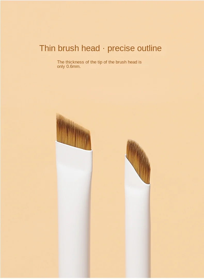 Popular High Quality Microblading  Eyebrow Makeup Tools Ultra Thin Flat Fine Liner Makeup Brushes Eyebrow Blade Eyeliner Brush