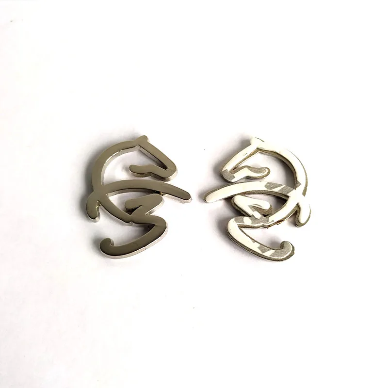 Silver/ UAE Dubai Fazza Hamdan F3 Logo Metal Badge Mobile Phone Sticker