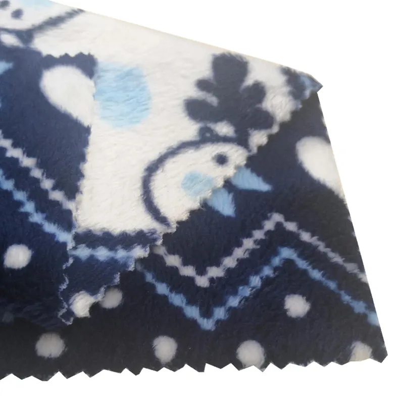 Christmas printed flannel coral fleece blanket fabric stretch western flannel print fabric 100 % polyester flannel fleece fabric