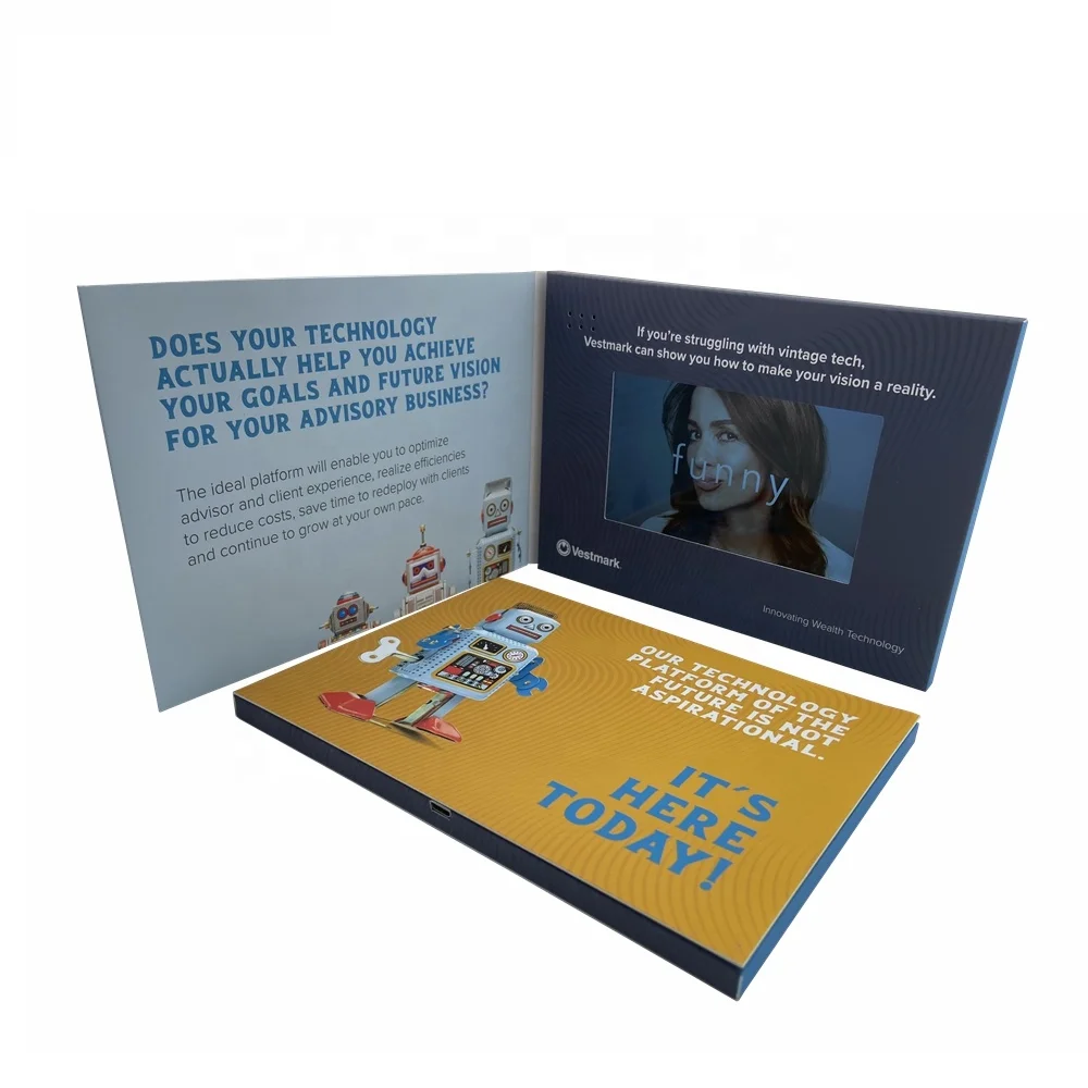 Lcd Advertising Lcd Screen Video Brochure Chinese Homemade Lcd Video Brochure Card Video Screen Brochure For Promotion