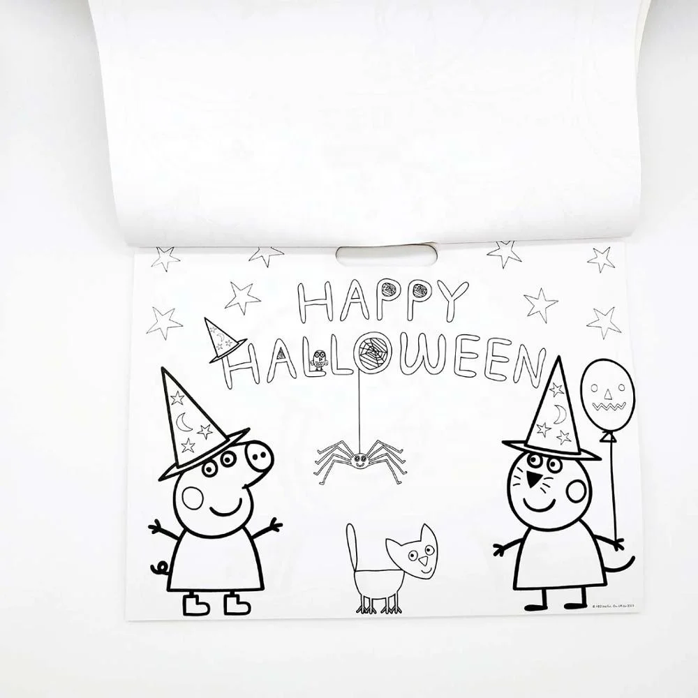 
Custom Fantastic children painting doodling drawing book with color pencil 
