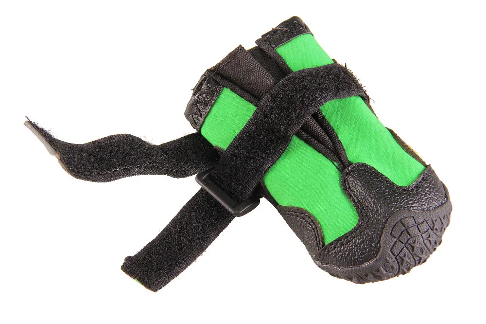 Amazon портативная уличная Светоотражающая обувь на ремешках для дрессировки собак