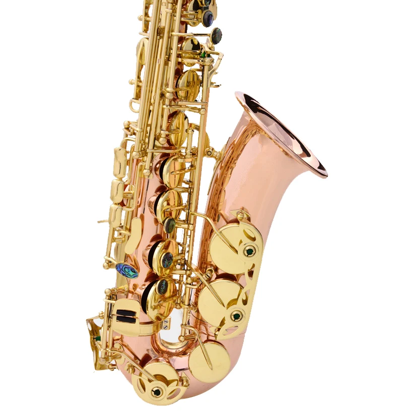 
Gold Lacquer Phosphorous Copper Alto Instrument Accessories China Sax Professional Eb Saxophone Alto 