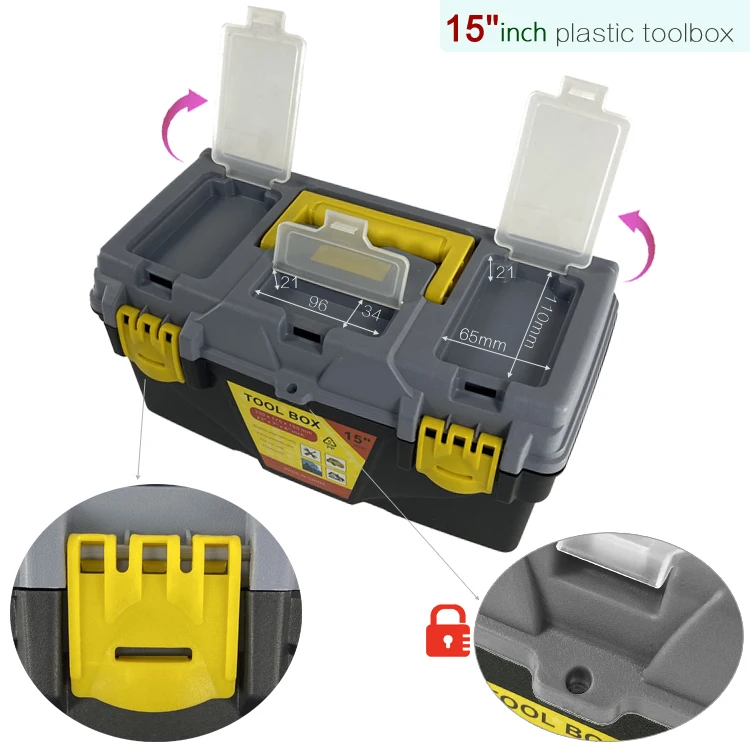 Ящик для инструментов, ящик для инструментов, пластиковый ящик для инструментов A15