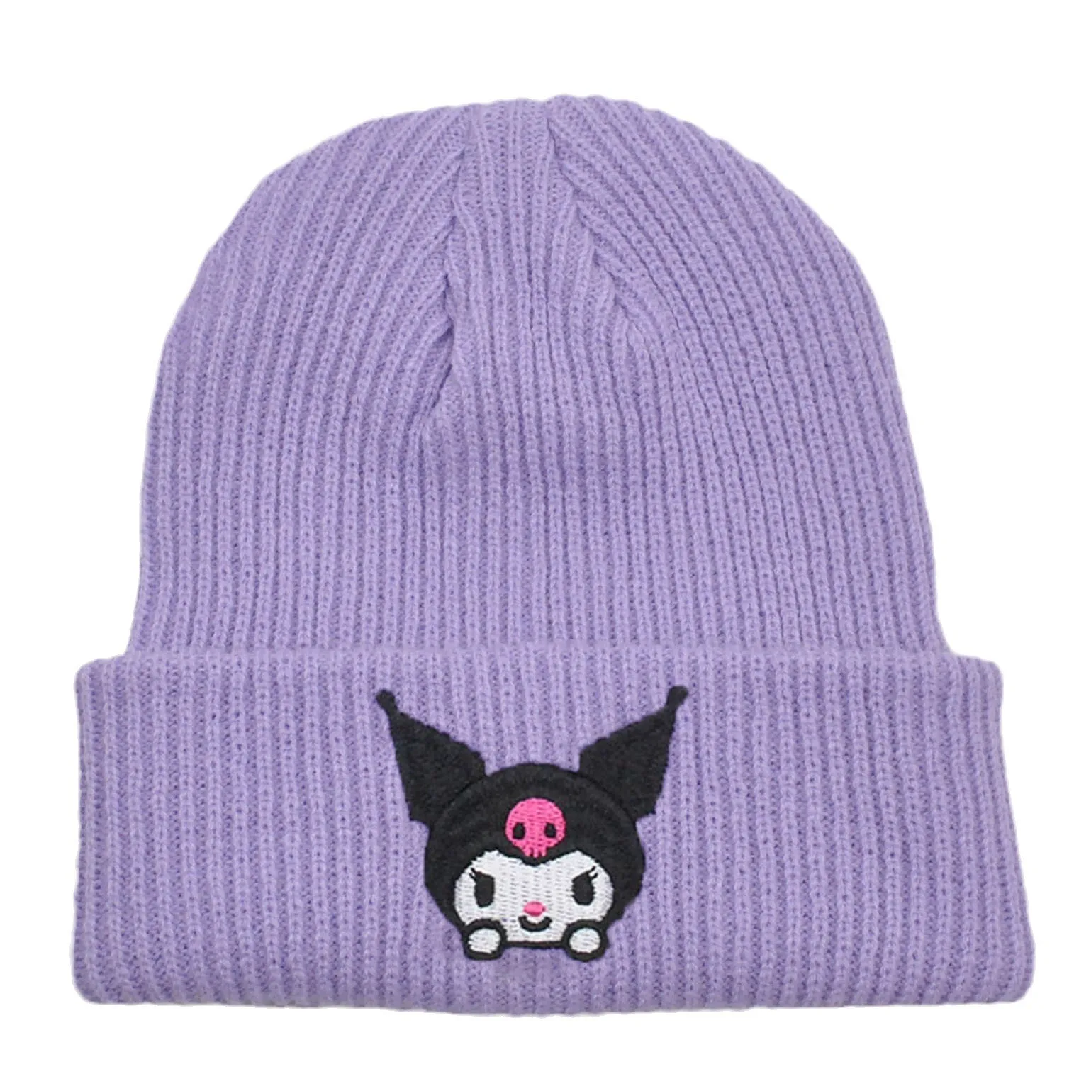 Kuromi Melody Cute Cartoon Embroidery Knitted Hat