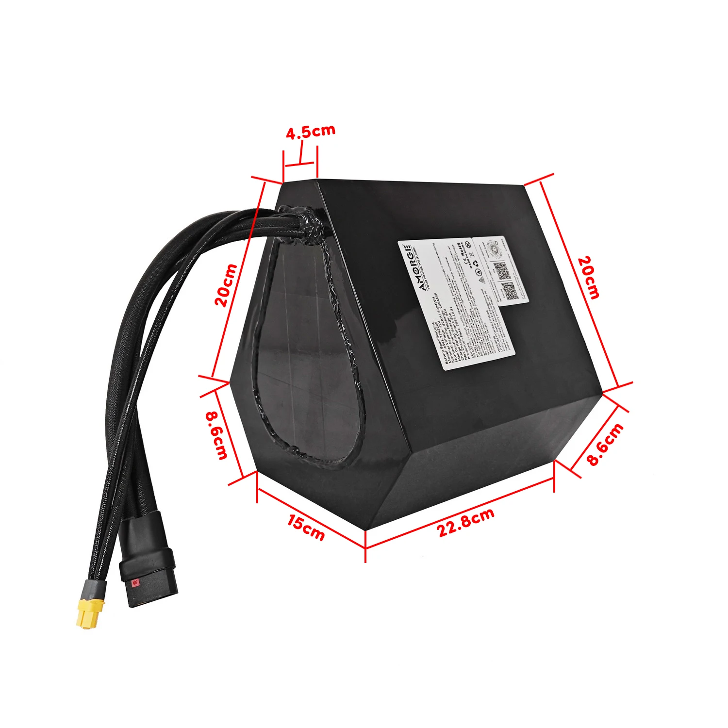 Amorge Индивидуальный размер 72v 42v 225A аккумуляторная батарея с ANT Bluetooth BMS