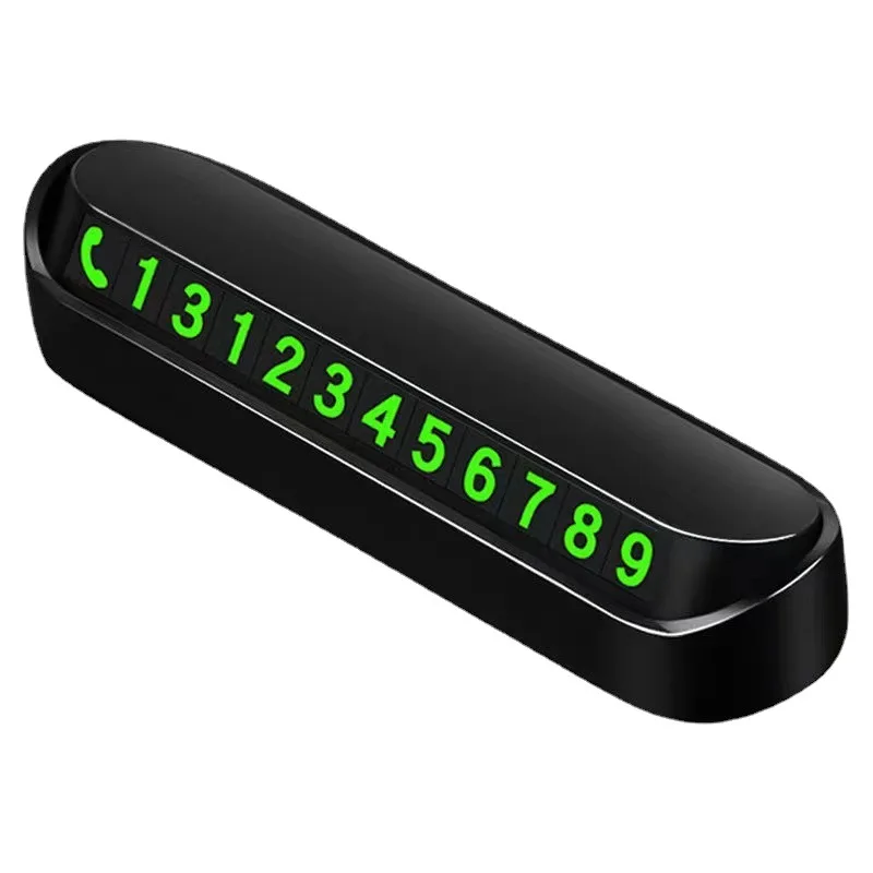 ABS Car Parking Phone Number For Parking Shed Styling Luminous Phone Number Car Silicone Parking Number