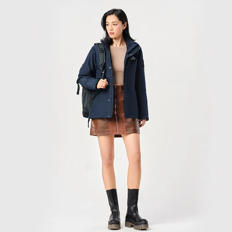 Pelliot women 3 in 1 cotton liner waterproof jacket 10000mm hiking outdoor jackets