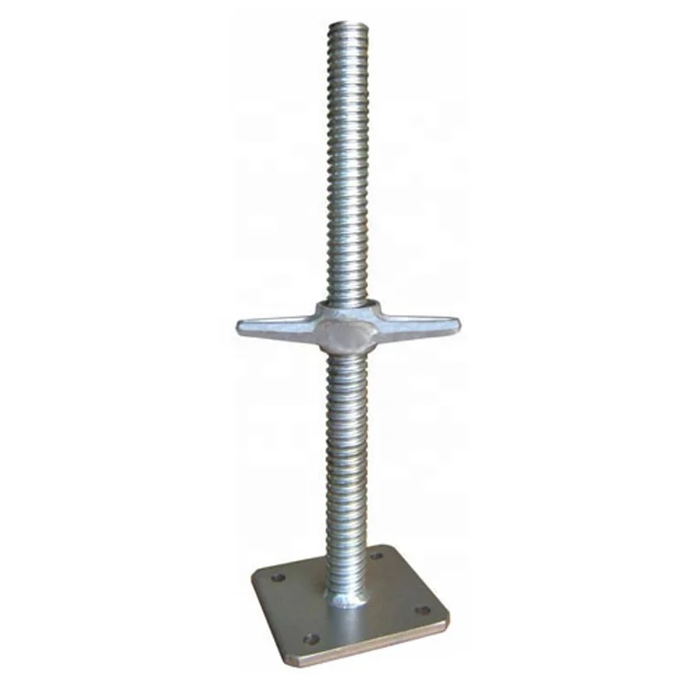 YouFa Galvanized Scaffolding Adjustable Screw Jack with Swivel Base Plate