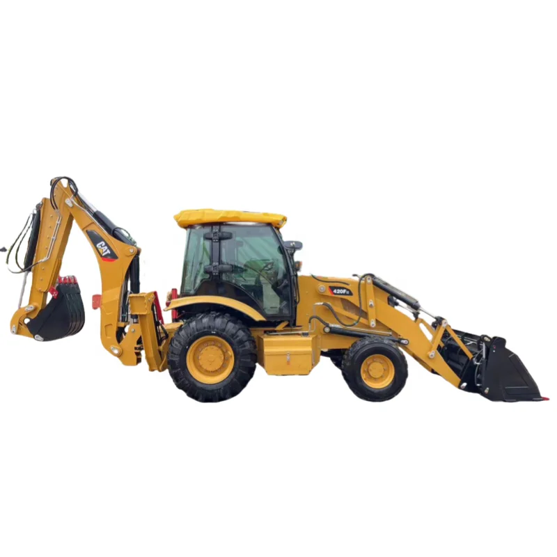 Caterpillar высокого качества CAT420F б/у CAT420Fused большой колесный экскаватор-погрузчик строительный