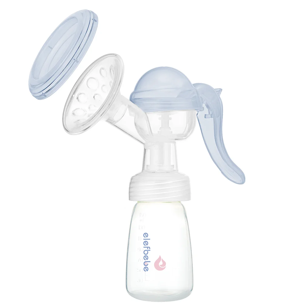 E-commerce Standard Neck Silicone Breastfeeding Manual Milk Pump Breast Pump