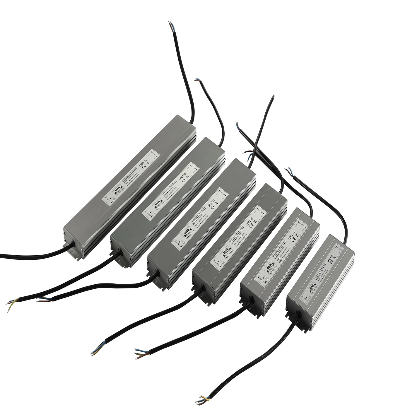 60W 100W 150W 24DC Non-Dimmable Aluminium LED Driver Switching Power Supply LED Panel Street Flood Light IP67 driver