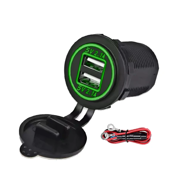 Factory Wholesale Price 5V 4.2A Dual USB Charging Socket Power Adapter