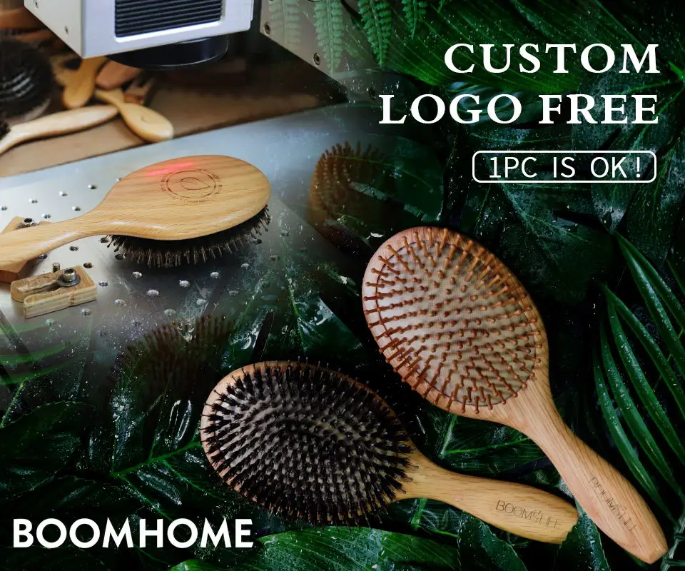 wood hair brush private label hairbrushes detangling extension brush wood bristles wooden detangling comb personalized hair comb