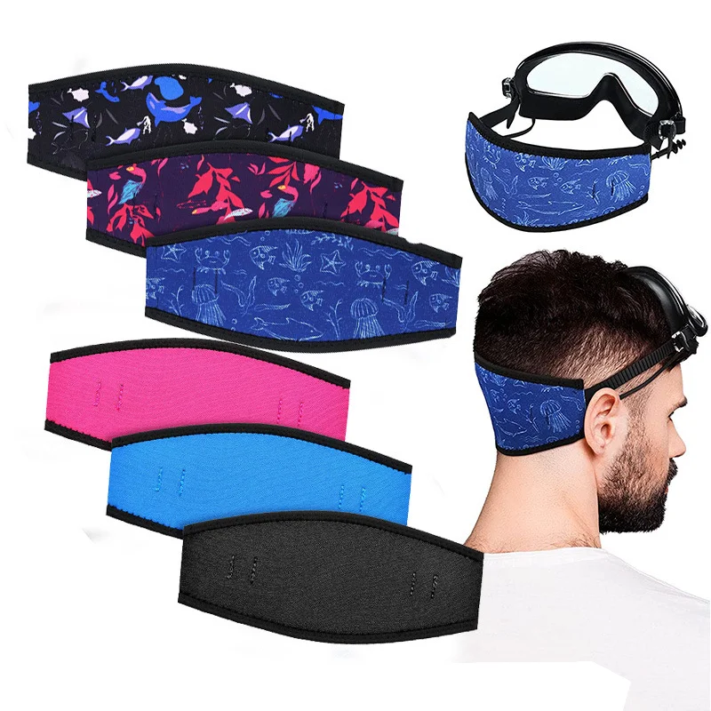 China factory manufacturer high quality Sublimation Blanks Soft durable Neoprene Diving Mask Strap Cover