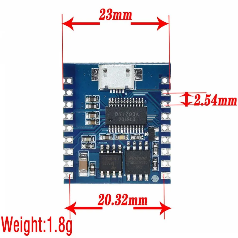 DY-SV17F аудиомодуль мини MP3 плеер IO триггер USB загрузить флэш-голосовой