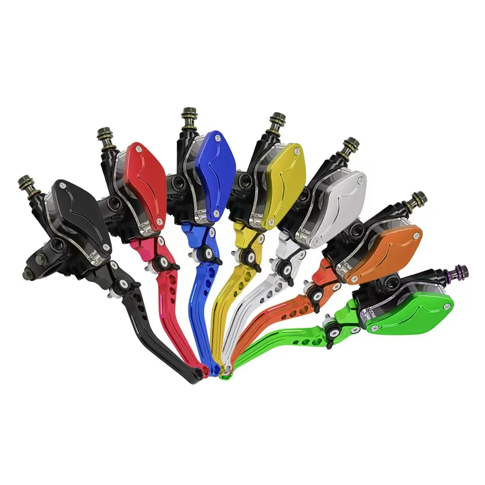 Motorcycle modified disc brake CNC side push brake upper pump power switch line electric motorcycle general