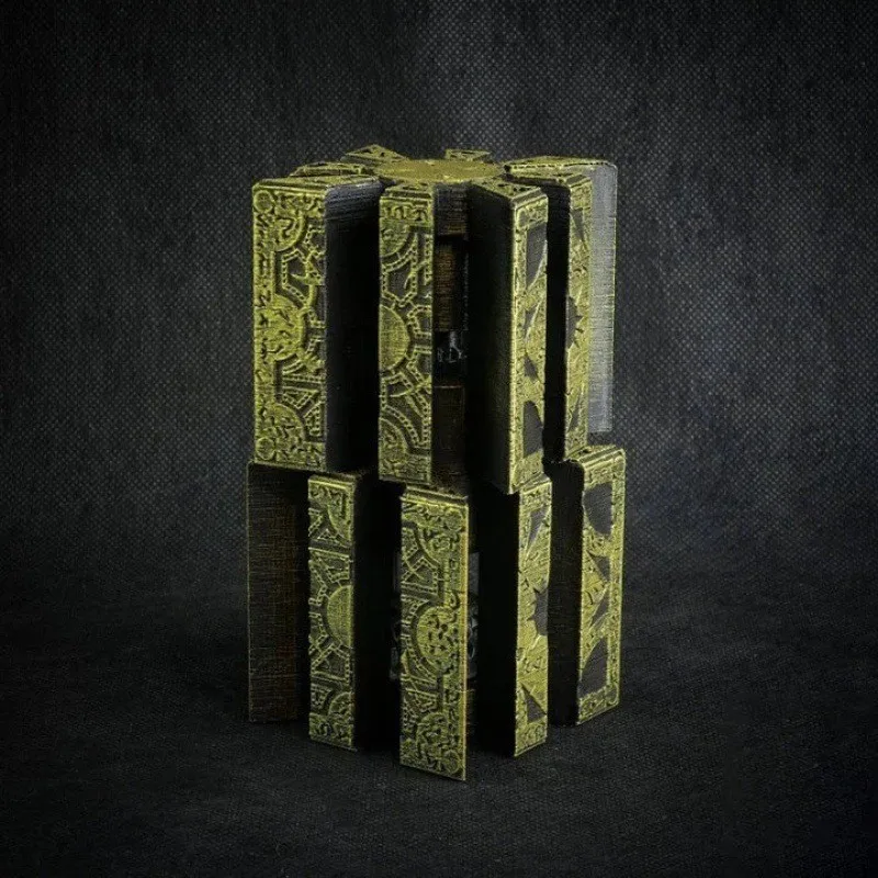 2023 New Product Hellraiser Puzzle Box Solid Lament Cube Foil Originator Horror Cosplay Prop