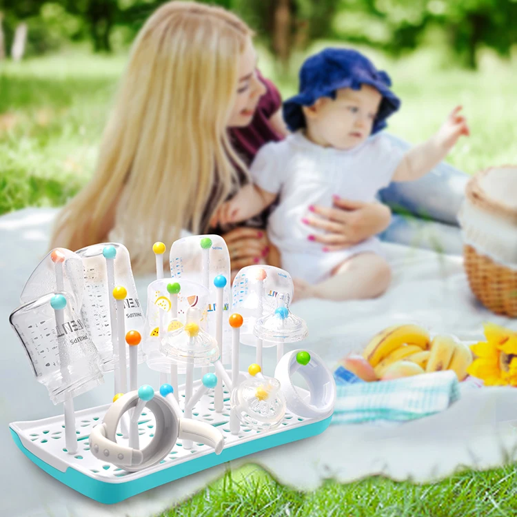 Termichy Easy Cleaning Baby Pacifier Bottle Dryer Holder Large Capacity Detachable Drain Water Baby Bottle Drying Rack